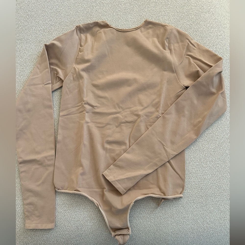 SKIMS crew neck Long Sleeve Nude Bodysuit